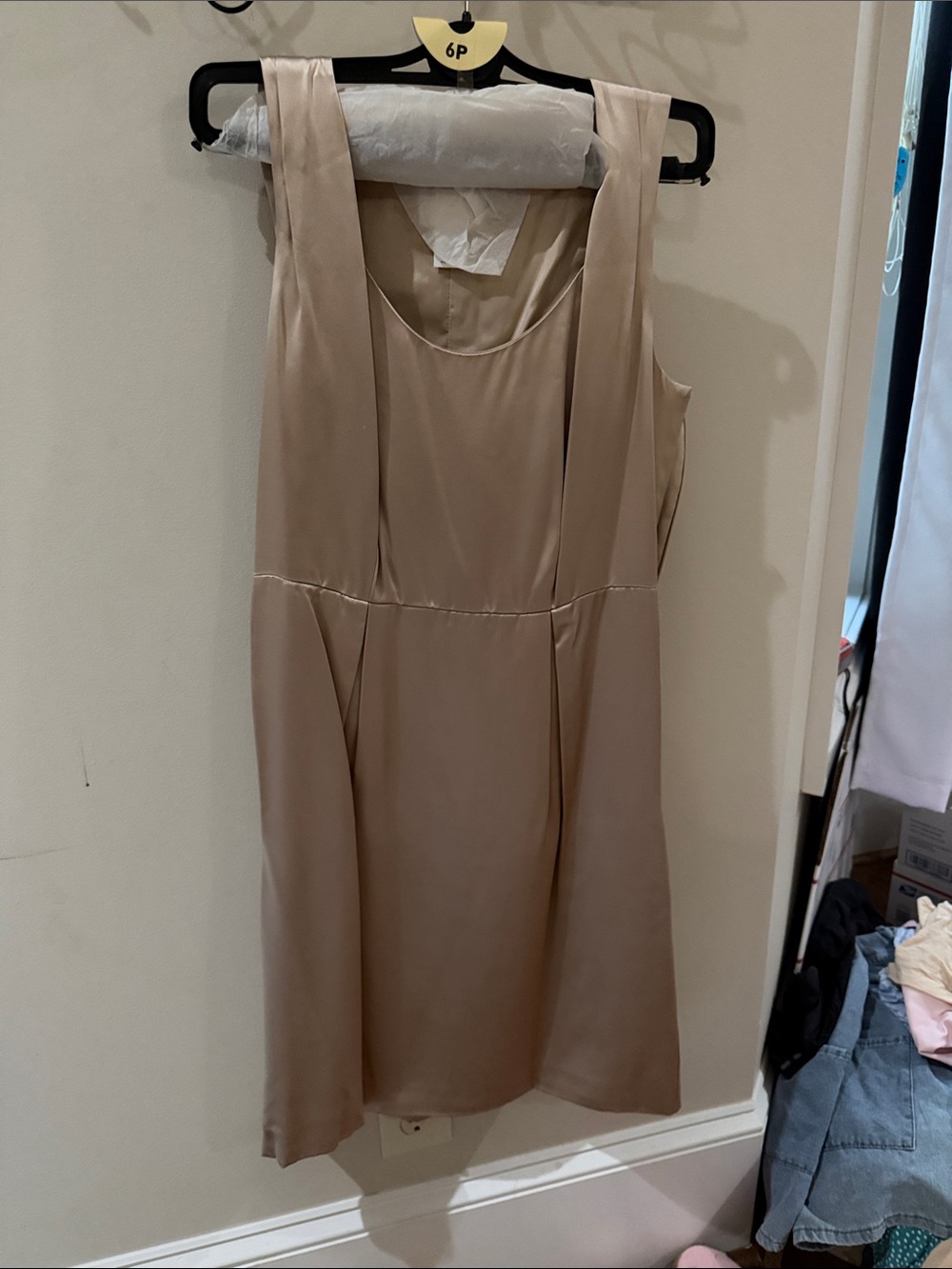 J. Crew Taupe Silk Lined Dress